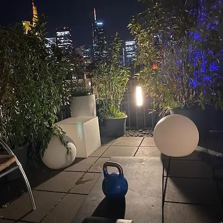 Appartamento Penthouse Mit Blick Auf Skyline